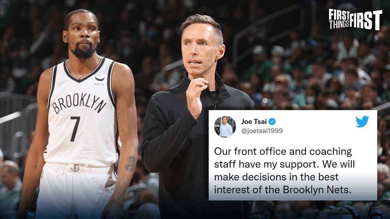 
					KD to Nets: 'Trade me or fire Steve Nash, Sean Marks' | FIRST THINGS FIRST
				