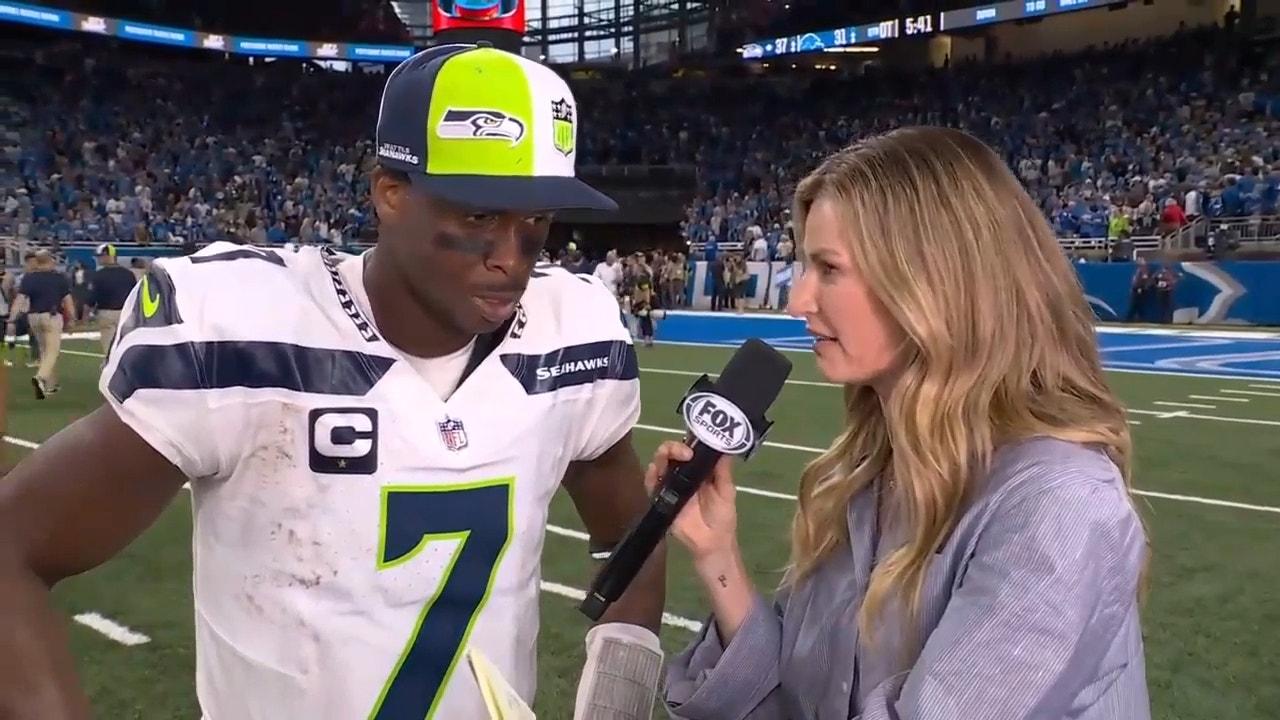 
					'We fought hard, we needed this one' - Geno Smith speaks on Seahawks' OT win over the Lions in Week 2
				