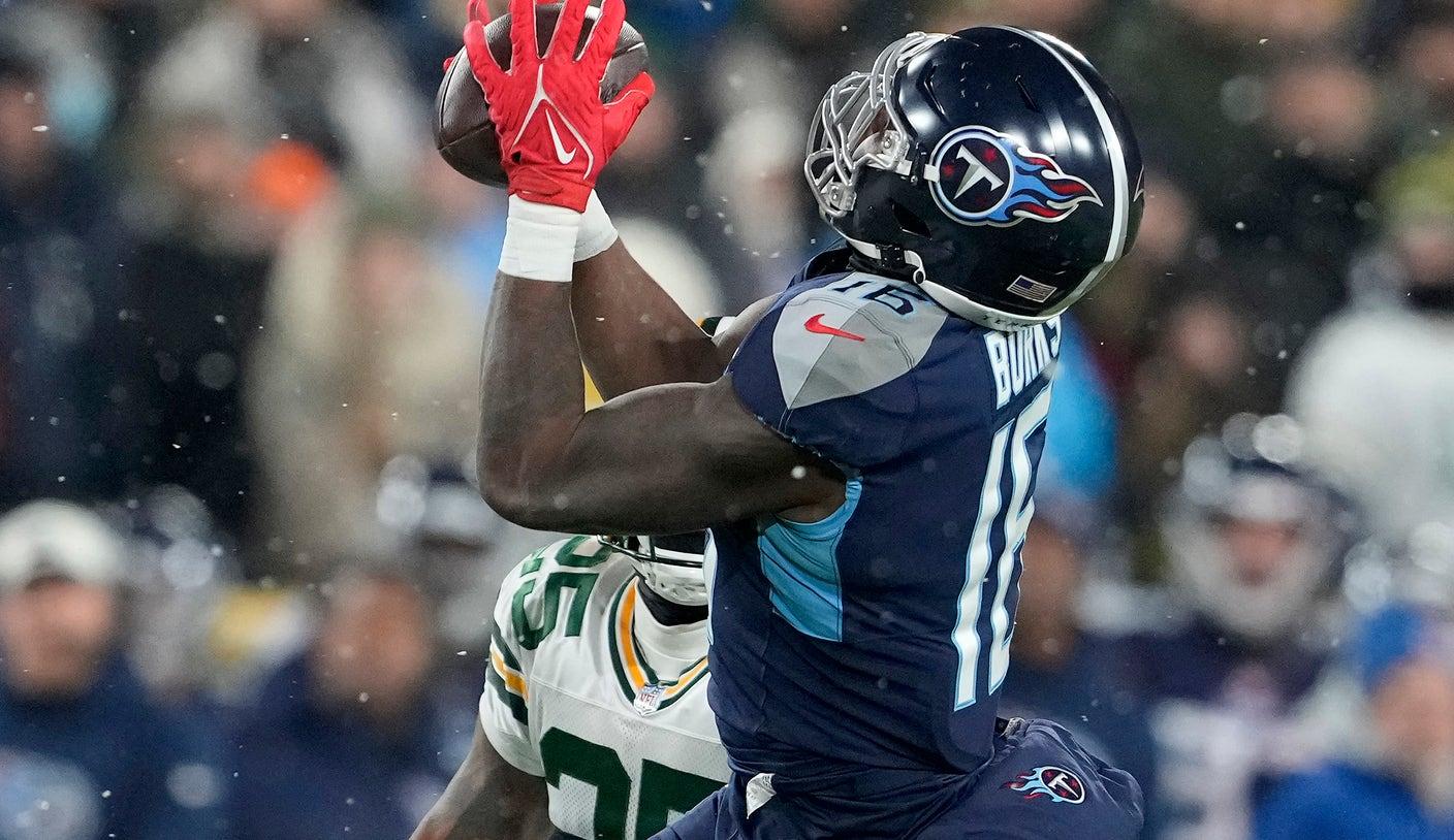 
					As Titans ready to face A.J. Brown, rookie receiver Treylon Burks is ascending
				