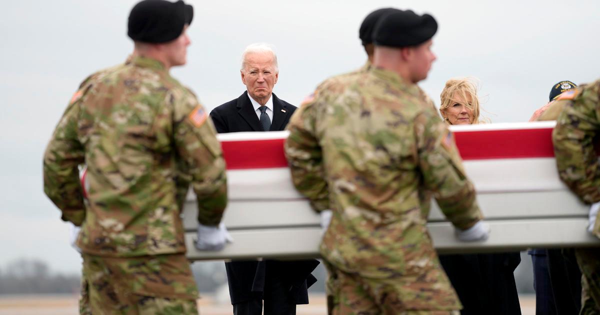 Biden attends dignified transfer of 3 soldiers killed in Jordan drone attack