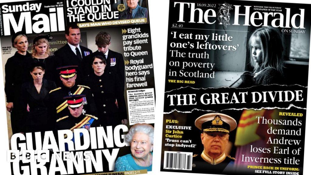 Scotland's papers: Guarding Granny and 'I eat my child's leftovers'