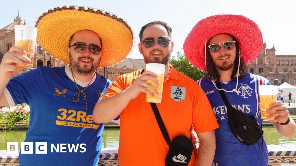 In pictures: Rangers fans in Seville for Europa League final