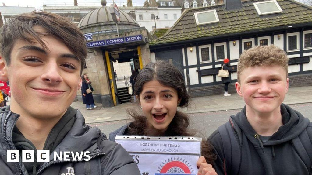 'Tubeathon' teens visit 271 Underground stations