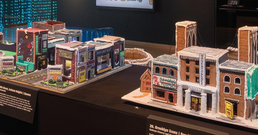 Famous N.Y.C. Buildings, but They’re Made of Gingerbread
