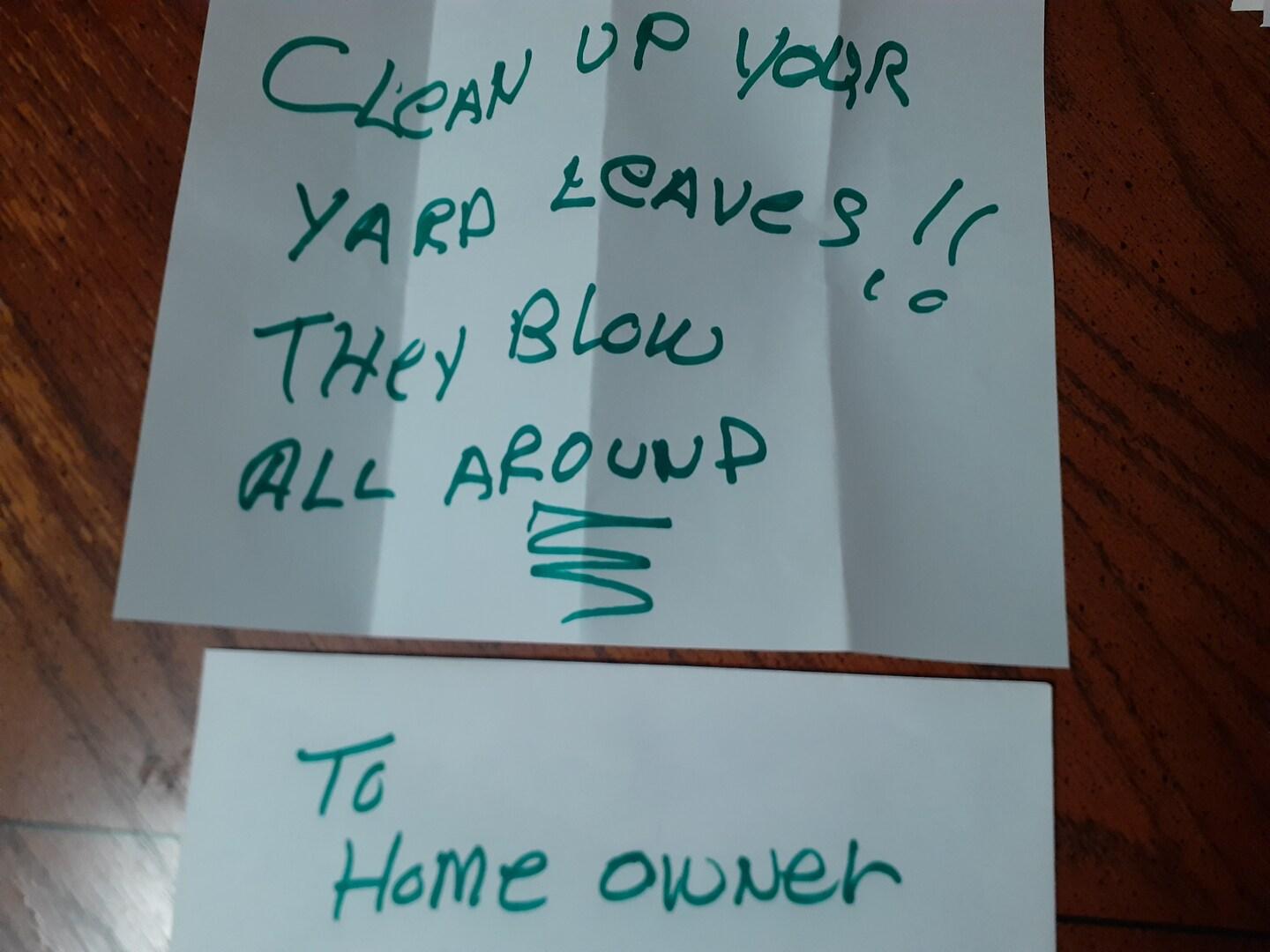 A disabled woman got a note shaming her yard. Neighbors stepped in to help. 